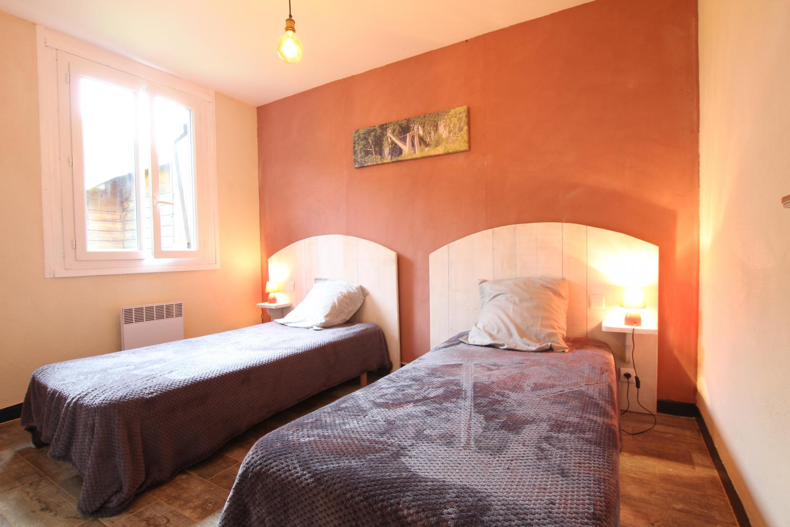 Le chalet d'Issarbe - Chambre lits simples 
