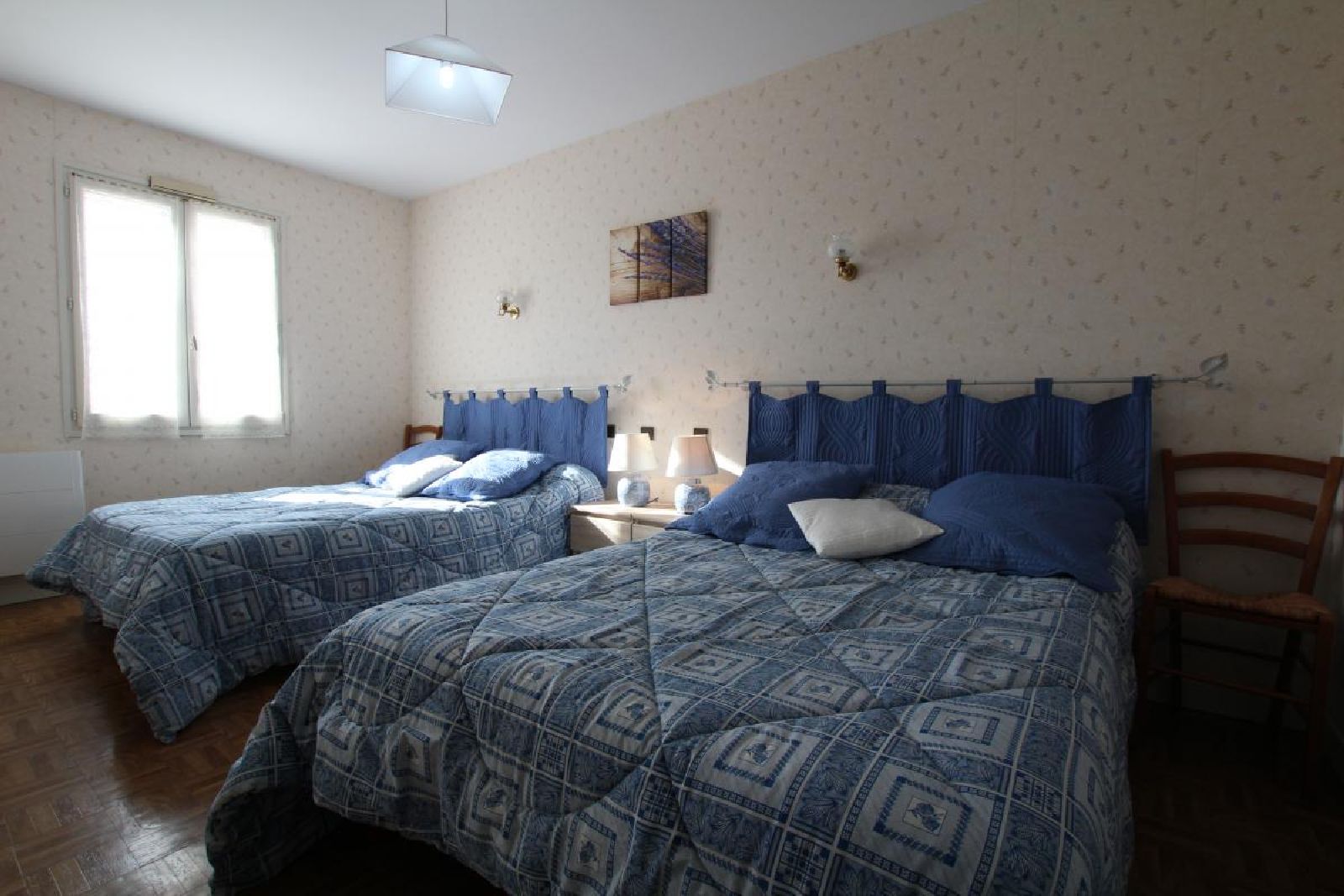 Maison Bidart chambre deux lits - Lasse 