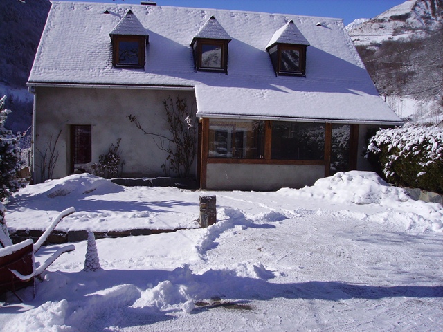 Vue hiver exterieur maison Dominique 
